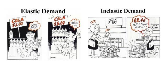elastic vs inelastic