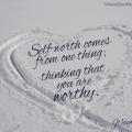 self worth