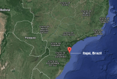 Map-of-Itajai-Brazil Saint Catarina