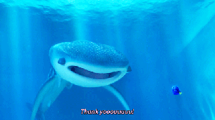 thank you whale dory pixar.gif