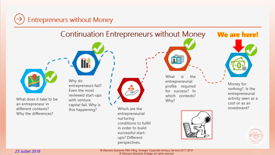 Entrepreneurs without money 23 juillet 2018