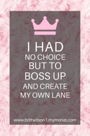 I had no choice but to