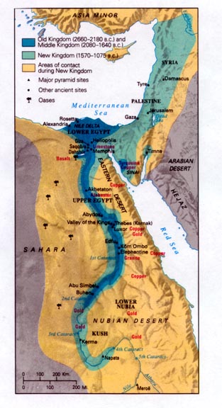 Ancient Egypt map