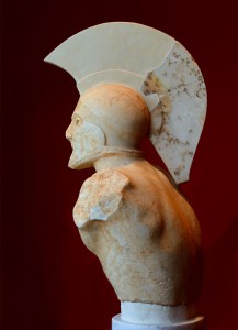Greece sculpture Leonidas Sparta 480 BCE