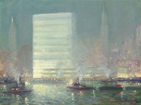 UN johann-berthelsen-united-nations-building-from-the-east-river