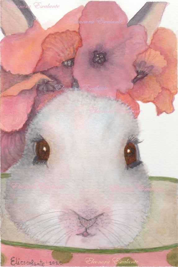 Bunny Flamingo Flowers edited x blog