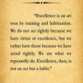 Excellence to Aristotle