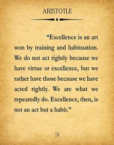 Excellence to Aristotle
