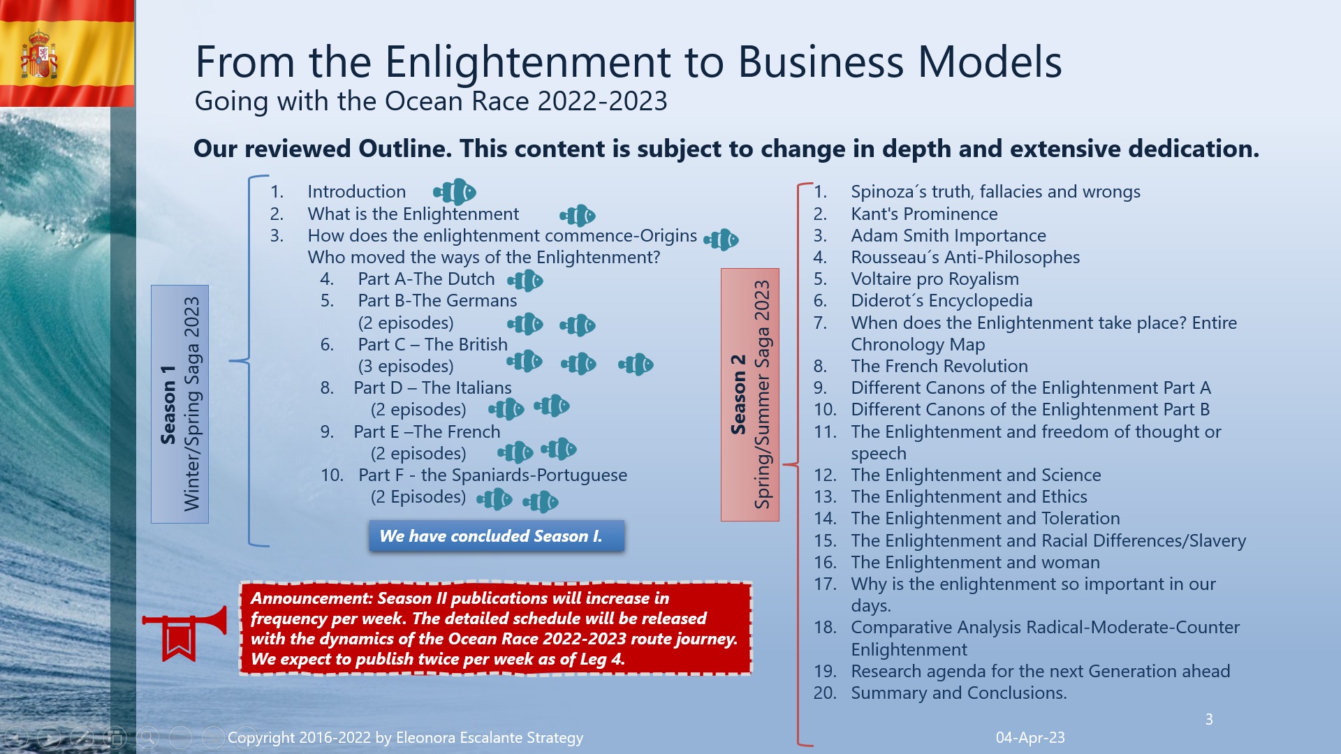 From the Enlightenment to Business Models. Episode 9B. Who moved the ...